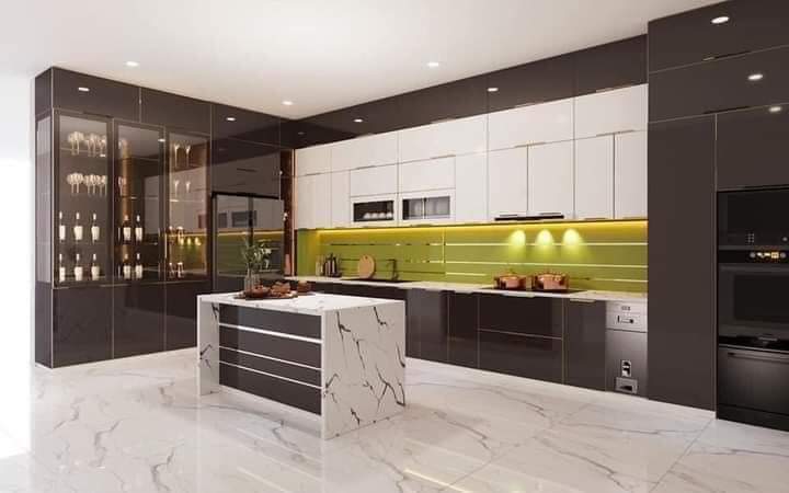 Tủ bếp thùng Inox hiện đại 38